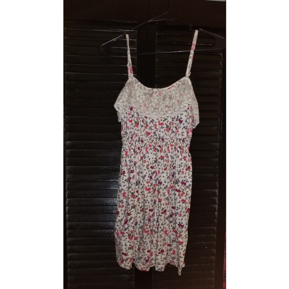 Floral and Lace Summer Dress